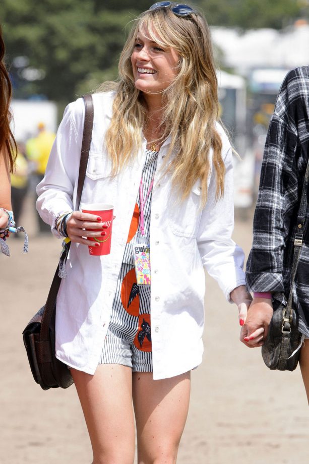 Cressida Bonas Nails Festival Chic At Glastonbury, 2015