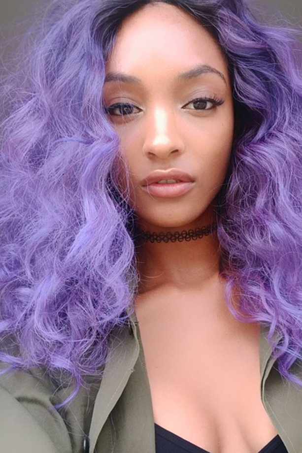 Jourdan Dunn Goes Bright Purple, 2015
