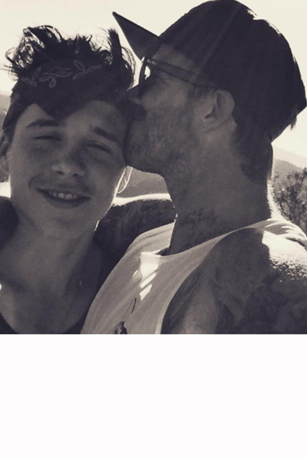 David Beckham Shares A Touching Moment With Son Brooklyn, 2015