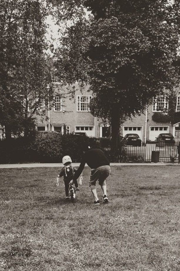 David Beckham Shares A Touching Moment Of Him Teaching Daughter Harper To Ride A Bike, 2015