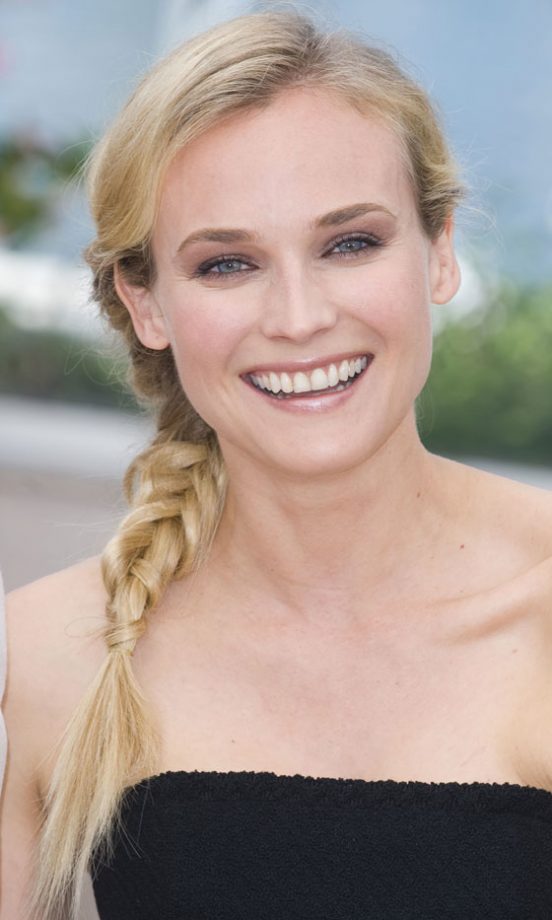Diane Kruger At Cannes Film Festival Wearing A Fishtail Hairstyle, 2009