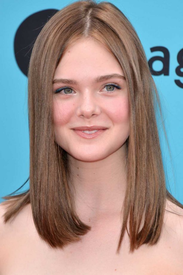 Elle Fanning Goes Brunette For 'The Boxtrolls' LA Premiere, 2014