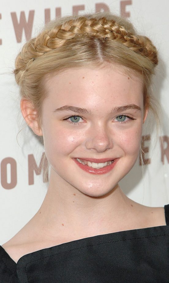 How Cute Does Elle Fanning Look With Her Heidi Plaited Hairstyle?