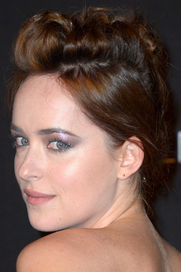 Dakota Johnson Wows With A Red Carpet Worthy Plaited Updo At The LACMA: Art And Film Gala, 2014
