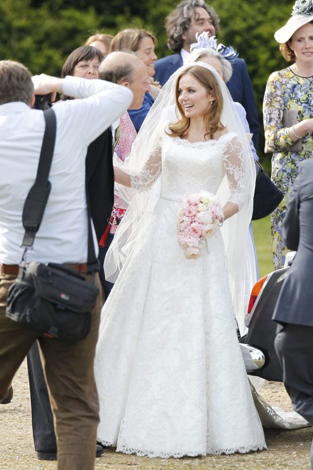 Geri Halliwell Wed Christian Horner In A Couture Wedding Dress By Phillipa Lepley, 2015