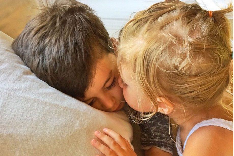 Gisele Bündchen's Daughter Vivian Gives Older Brother Benjamin A Kiss