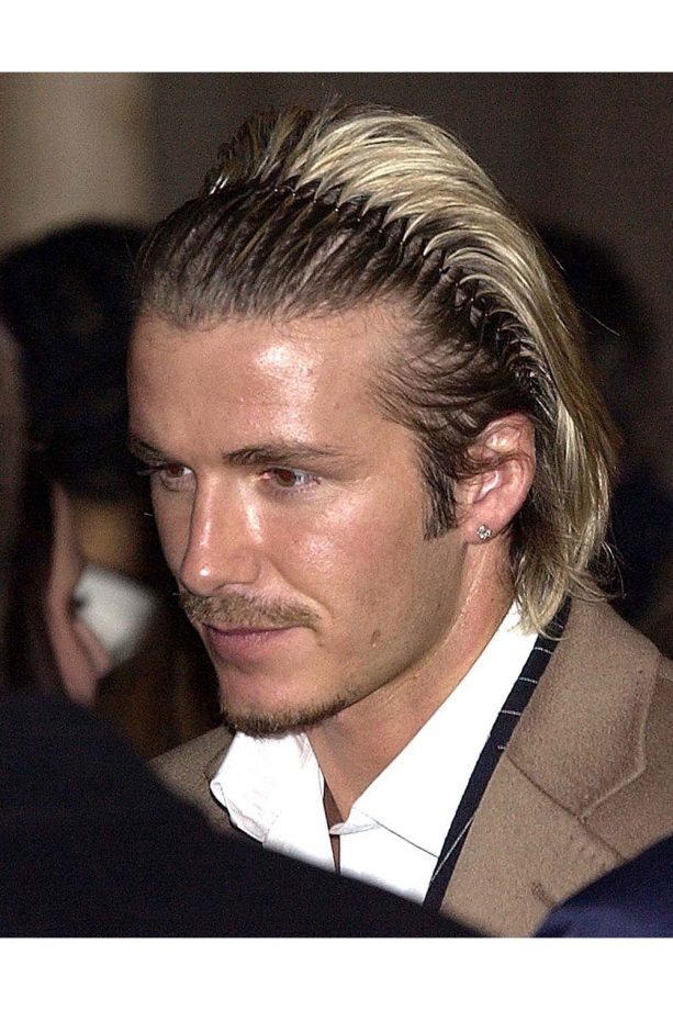 David Beckham In A Hair Grip, Yes This Actually Happened, 2003