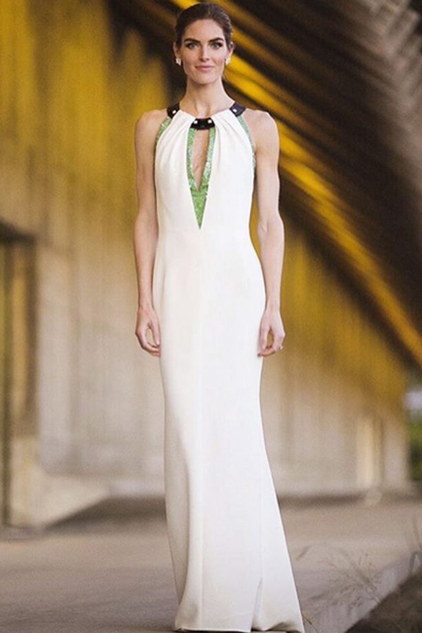 Model Hilary Rhoda Wed NHL Player Sean Avery In A Carolina Herrera Gown, 2015