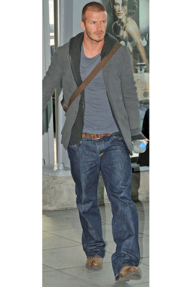 David Beckham Loving His Stash Of Baggy Jeans, 2008