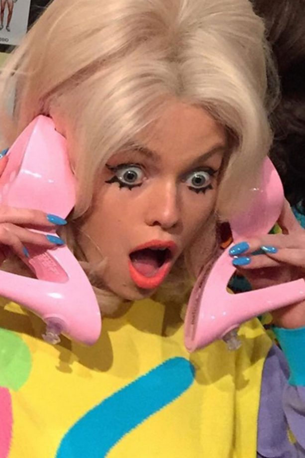 Stella Maxwell Jokes Around Behind The Scenes Of Jeremy Scott