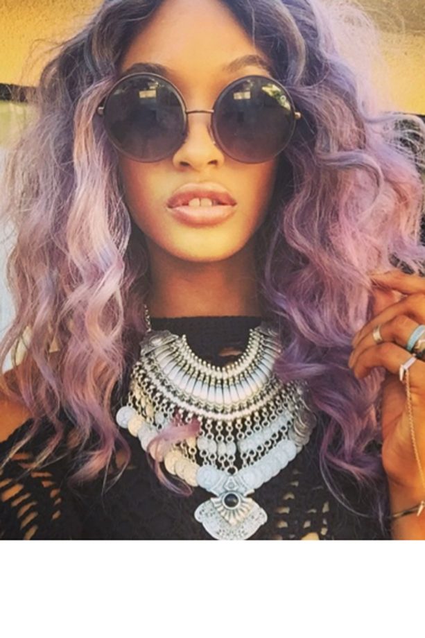 Jourdan Dunn Goes Purple At Coachella, 2015