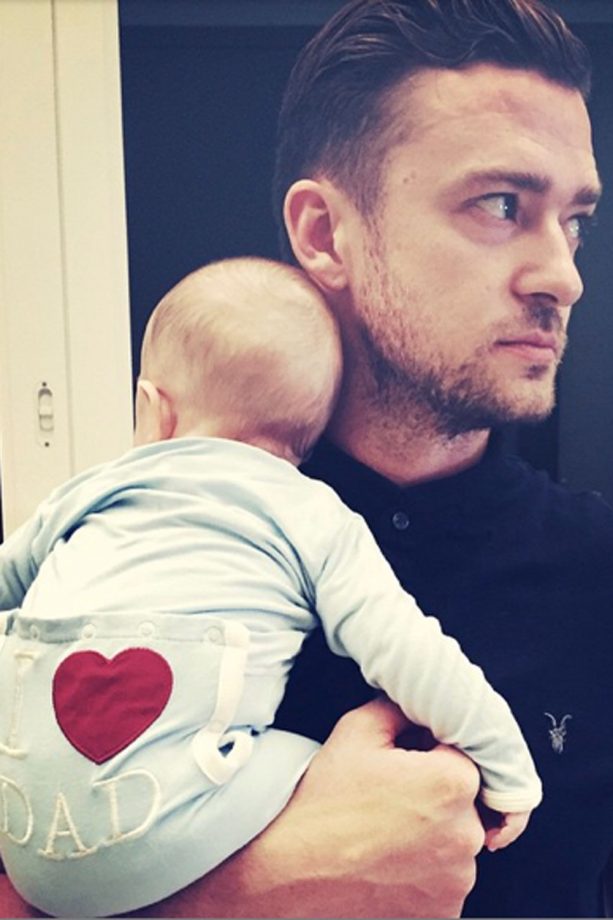 Every Woman's Heart Did A Little Flip When Justin Timberlake Posted This Pic Of Him Holding His Baby Son Silas