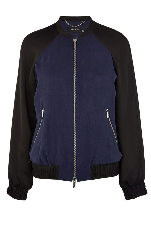 Karen Millen Sporty Tencel Bomber Jacket, £60