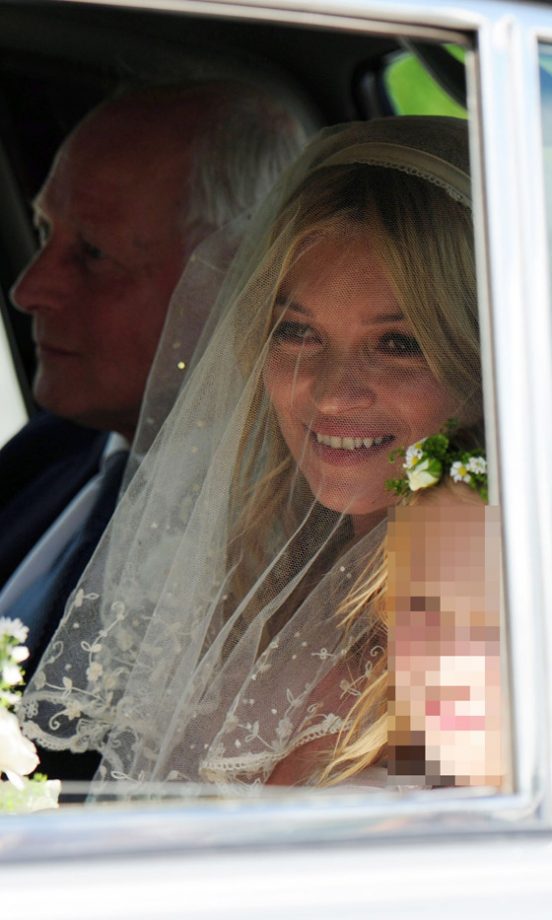 Kate Moss' Wedding Dress Has Got Us In A Frenzy - Here's A First Look At The Bride As She Arrives At Her Wedding, 2011