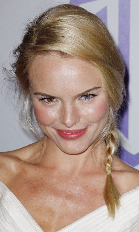 Kate Bosworth At A Golden Globes Afterparty Wearing A Side-Plait Hairstyle, 2010