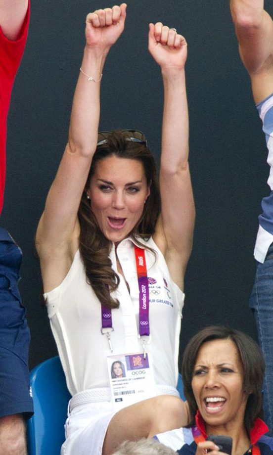 Kate Middleton, Duchess Of Cambridge Supporting Team GB In The Hockey During The London Olympics, 2012