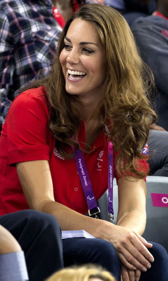 Kate Middleton, Duchess Of Cambridge, Enjoying The Cycling At The London Paralympic Games, 2012