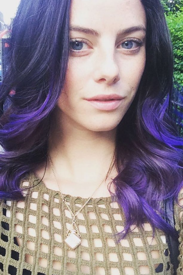 Kaya Scodelario Tries Out A Purple Hue, 2015