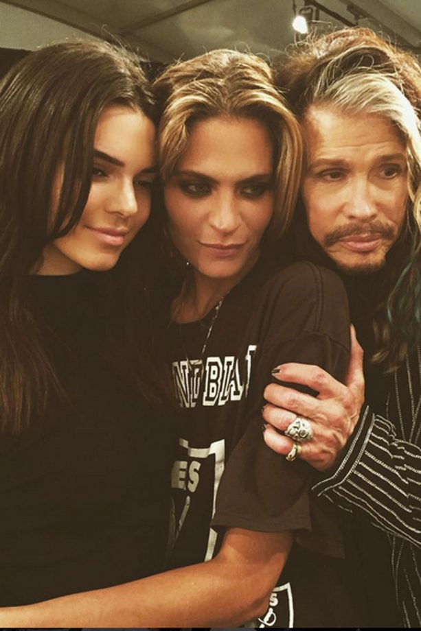 Kendall Jenner Poses With Steven Tyler Post Givenchy Show