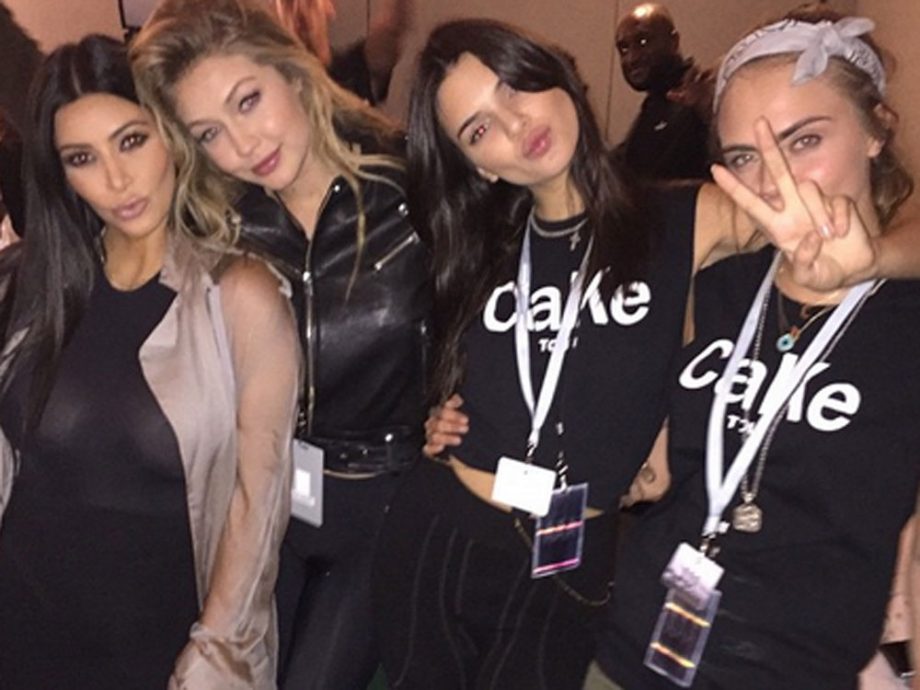 Kim Kardashian, Gigi Hadid, Kendall Jenner And Cara Delevingne Party Backstage At Glastonbury, 2015