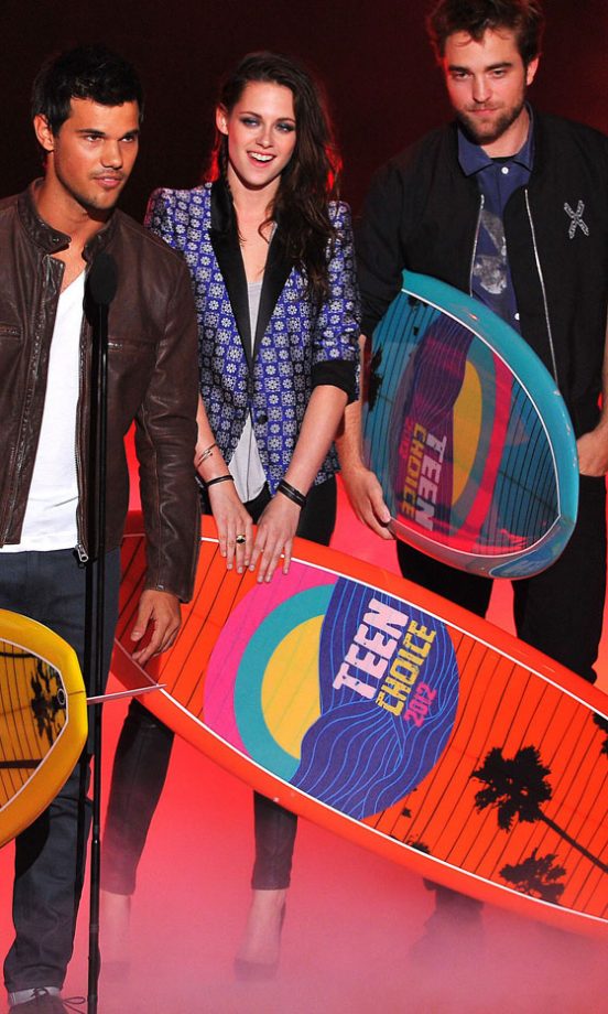 Kristen Stewart, Robert Pattinson And Taylor Lautner At The Teen Choice Awards 2012