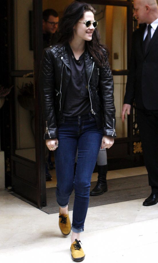 Kristen Stewart Rocked A Balenciaga Jacket In Paris, 2012
