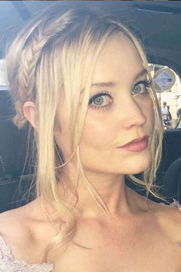 Laura Whitmore Rocks A Gorge Boho Fishtail Into Her Up Do, 2015