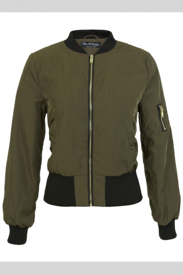 Miss Selfridge Khaki Bomber Jacket, £49