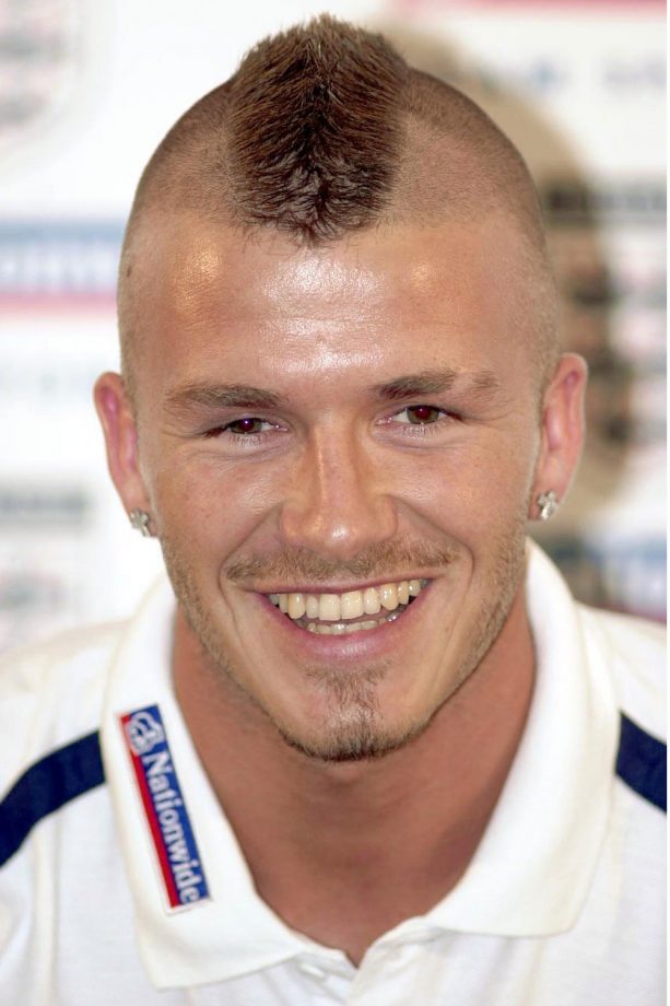 David Beckham Set The Trend For The Mohawk, 2001