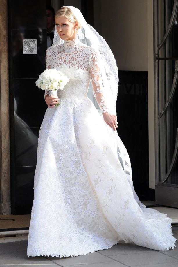 Nicky Hilton's Lace Valentino Couture Wedding Dress, 2015