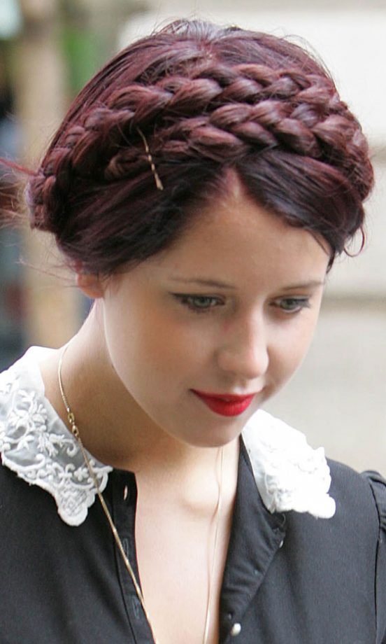 Peaches Geldof In London Wearing A French Braid Hairstyle, 2009