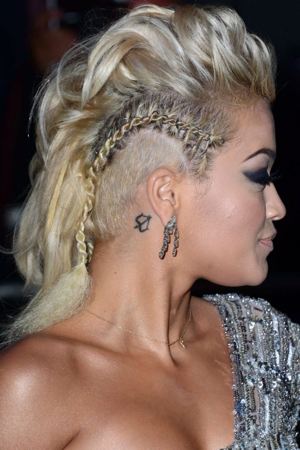 Rita Ora Rocks Side Braids With A Cool Mohawk Hairstyle At The GQ Men Of The Year Awards, 2014