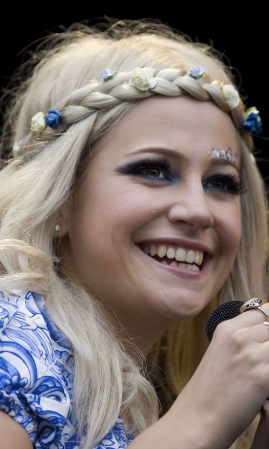 Pixie Lott Storms The Isle Of Wight Festival Wearing A Plaited Hairband, 2011