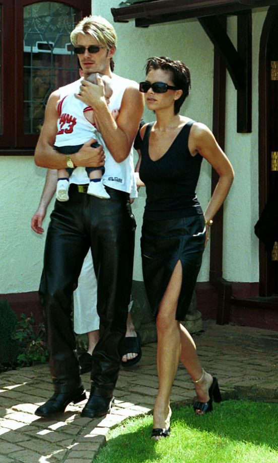 Victoria Beckham And David Beckham With New Son Brooklyn, 1999