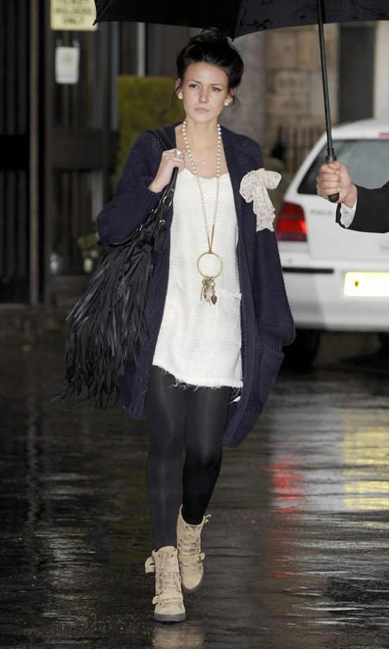 Michelle Keegan Does Off-Duty Chic In Style, Carrying A Fringed Tote Bag, 2010