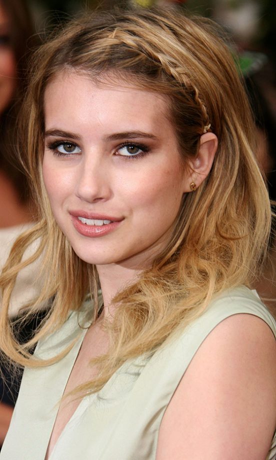 Emma Roberts Wears Her Plait As A Headband, 2010