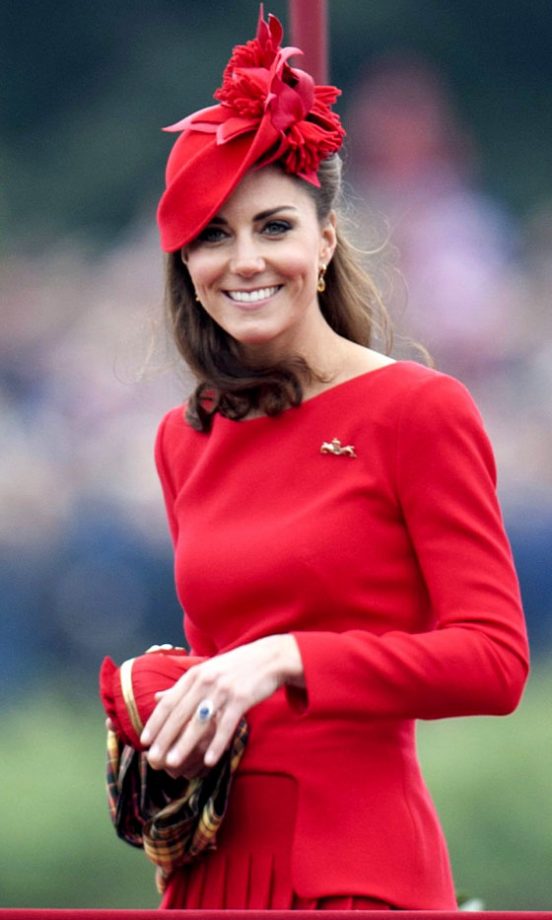 Kate Middleton, Duchess Of Cambridge, Wearing Alexander McQueen At The Queen's Diamond Jubilee Celebrations, 2012