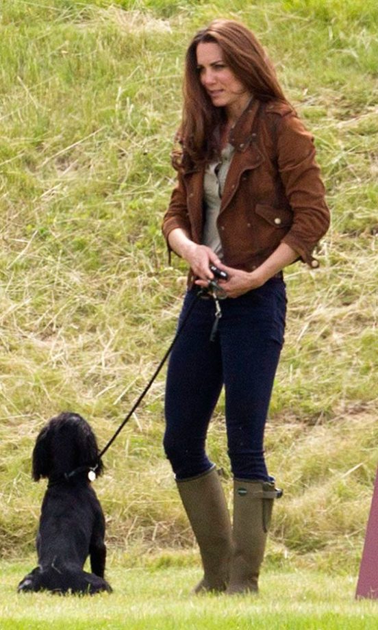 Kate Middleton, Duchess Of Cambridge With Lupo The Dog At Beaufort Polo Club, 2012