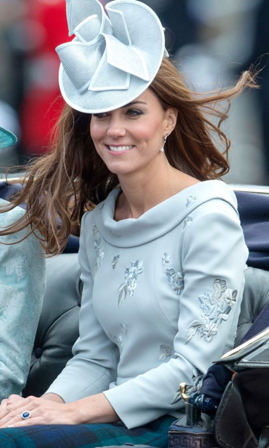 Kate Middleton, Duchess Of Cambridge, In Erdem At The Trooping The Colour Ceremony, 2012