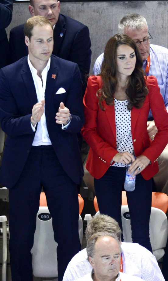 Kate Middleton, Duchess Of Cambridge, At The Swimming At The London Olympics, 2012