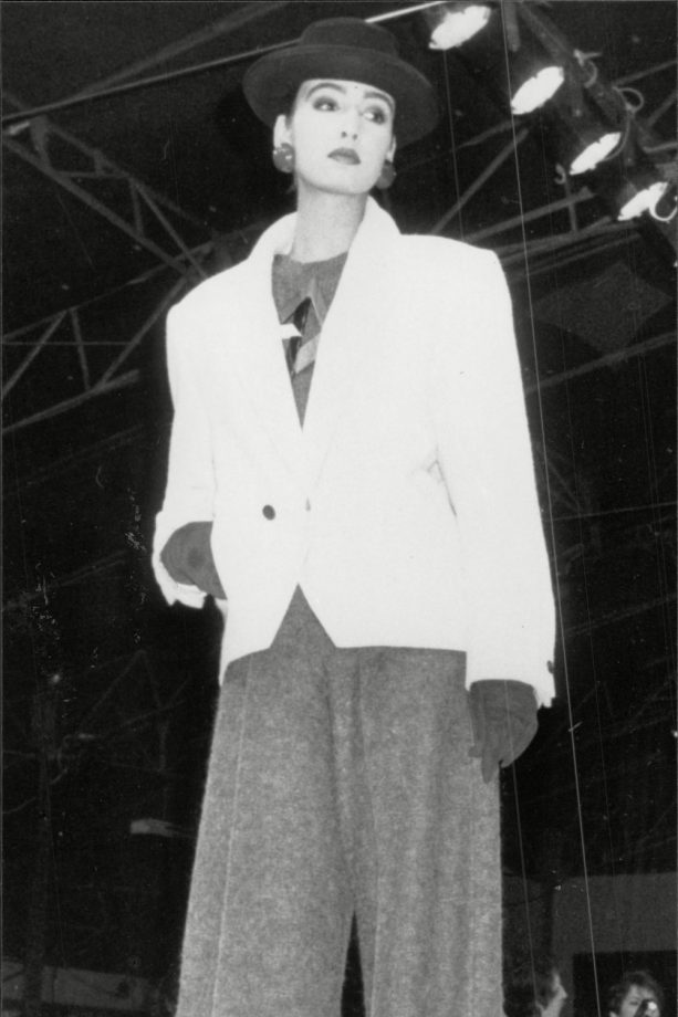 An Eighties Model Wears Karl Lagerfeld On The Catwalk, 1984