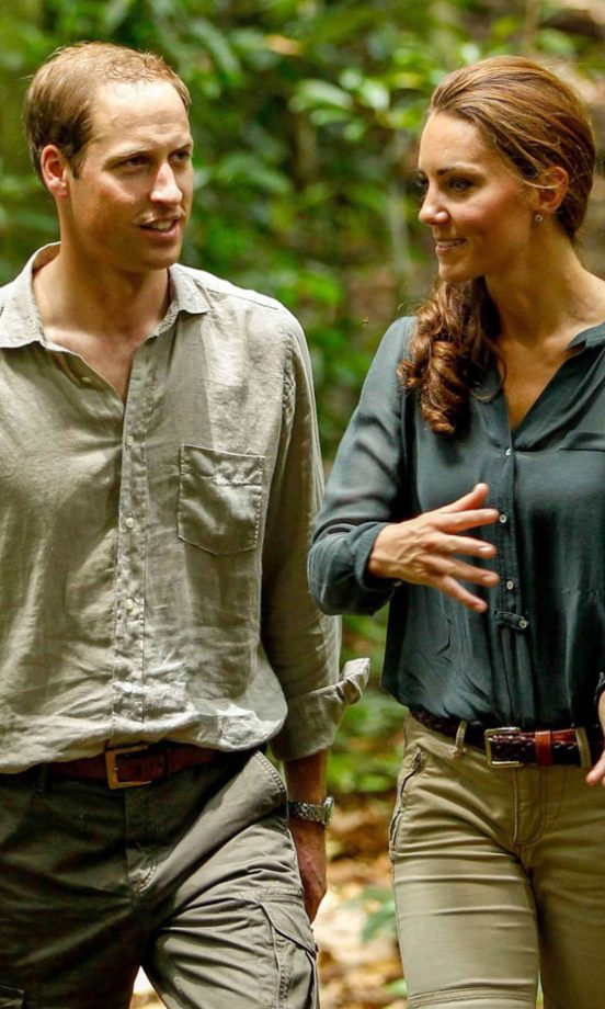 Kate Middleton, Duchess Of Cambridge, And Prince William In The Danum Rainforest In Malaysia As Part Of The Diamond Jubilee Tour, 2012