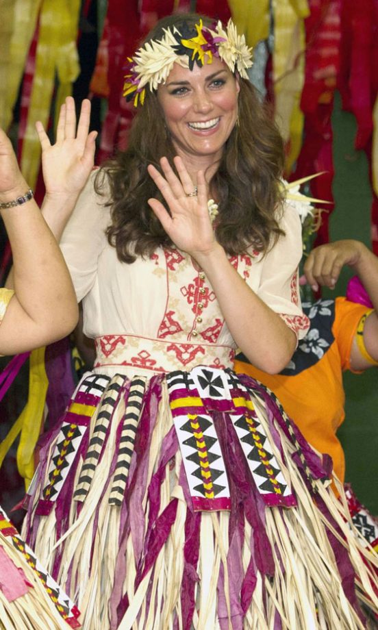 Kate Middleton, Duchess Of Cambridge, In Tuvalu As Part Of The Diamond Jubilee Tour, 2012