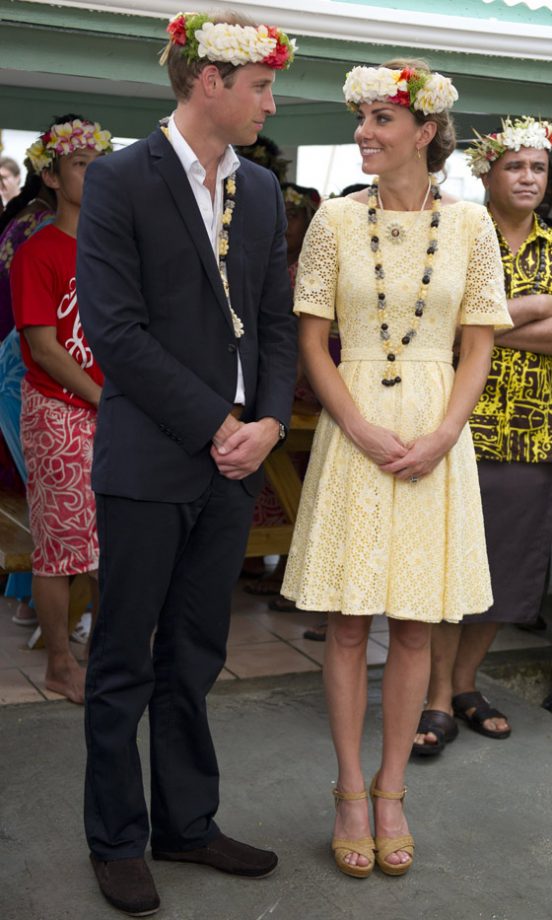 Kate Middleton, Duchess Of Cambridge, And Prince William In Tuvalu As Part Of The Diamond Jubilee Tour, 2012