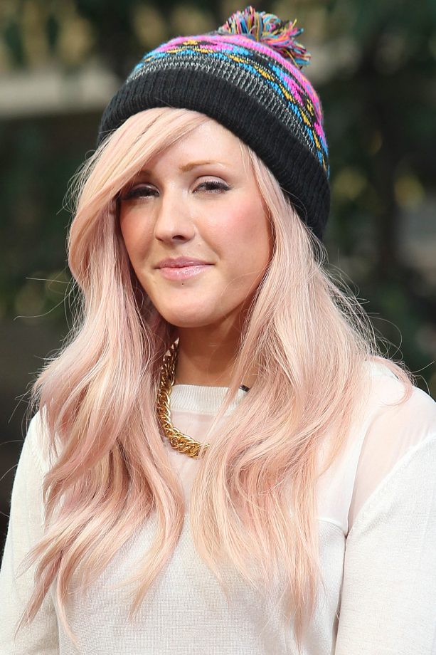 Ellie Goulding Is Candy-Coloured With A Pink Sugar-Shade