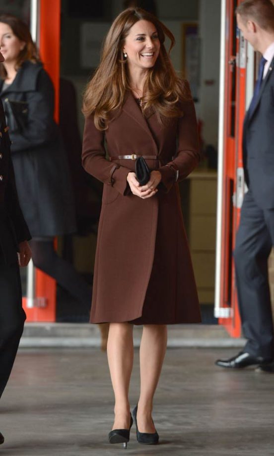 Kate Middleton, Duchess Of Cambridge, Wears Hobbs While Visiting Grimsby, 2013