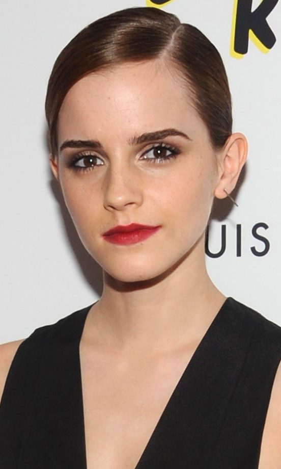 Emma Watson Smooths Her Brown Hair Back For 'The Bling Ring' Premiere, 2013