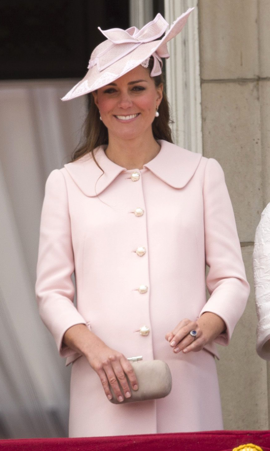 Kate Middleton, Duchess Of Cambridge, Looks Pretty In Pink In An Alexander McQueen Coat For Trooping The Colour, 2013