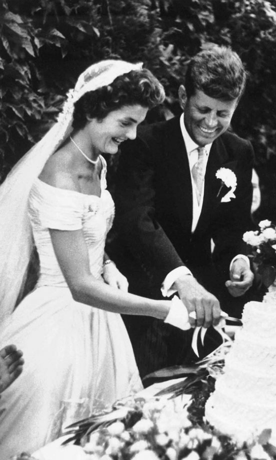 Jacqueline Kennedy Cuts The Cake With New Husband John F Kennedy, September 1953
