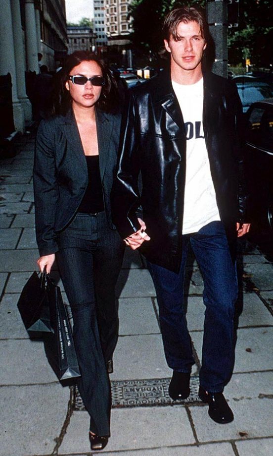 The Early Days: Victoria (Beckham) Adams With Then Boyfriend David Beckham, 1998